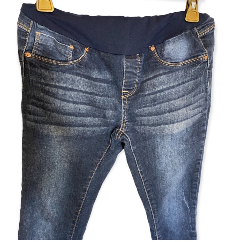 BELLA VIDA MATERNITY Jeans dark washed blue Size Small - Picture 2 of 5